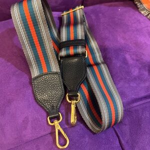 Prada Stylish Black and Multicolor Bag Strap.